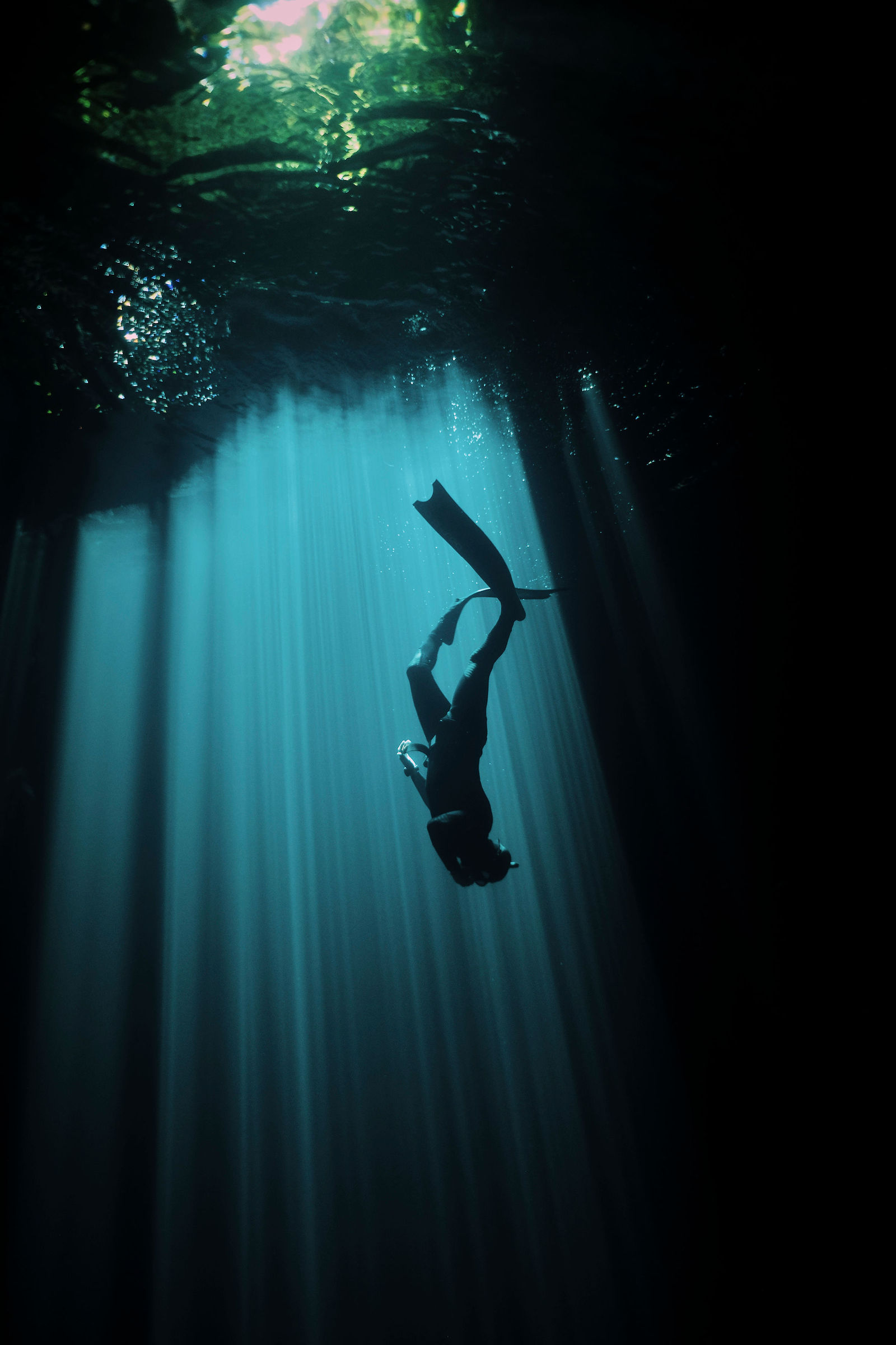 Freediving 1st tests Mexico by John Stapels Photographer
