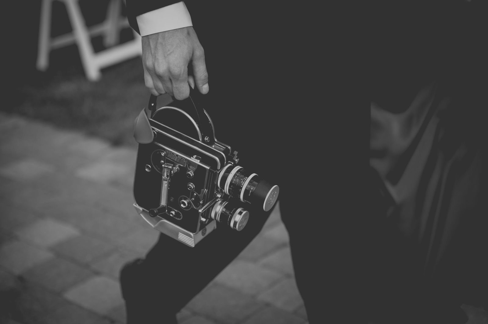Vintage camera used during a 1920s inspired wedding at The Manor House