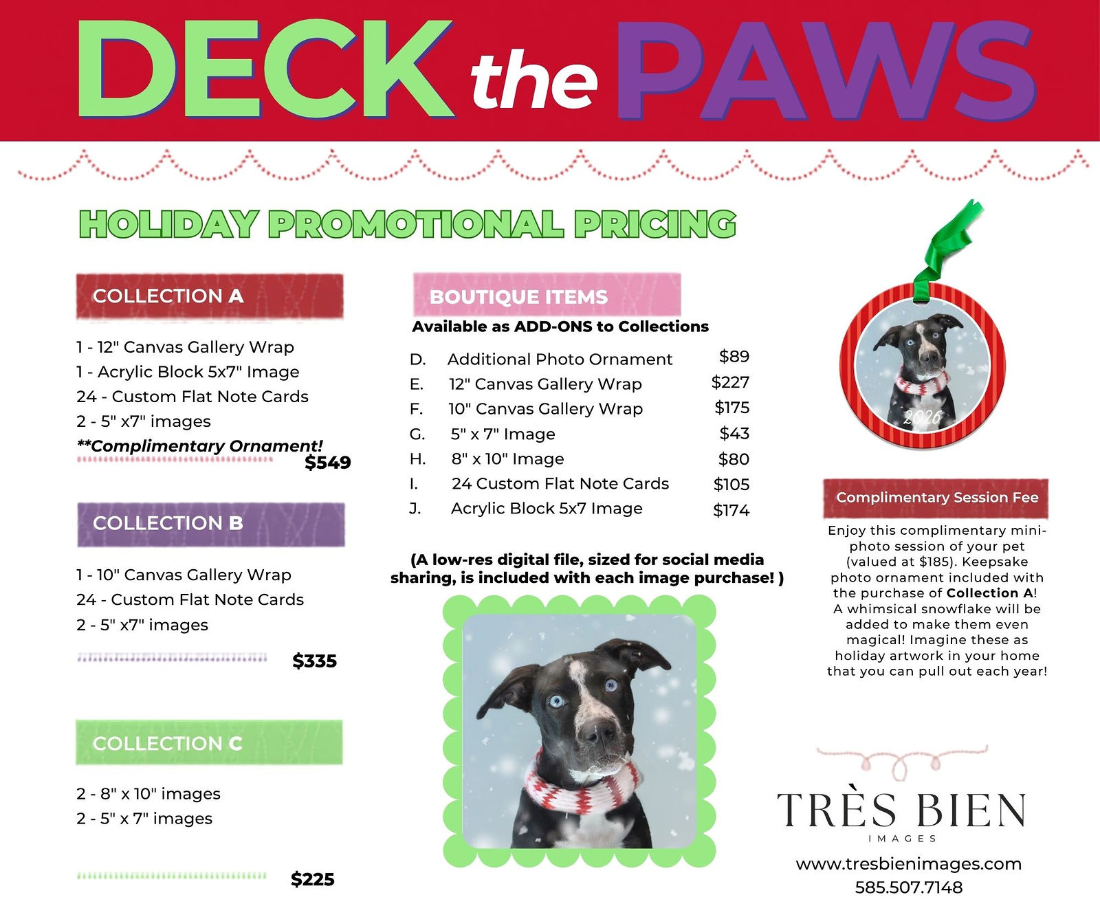 Deck the Paws Pricing