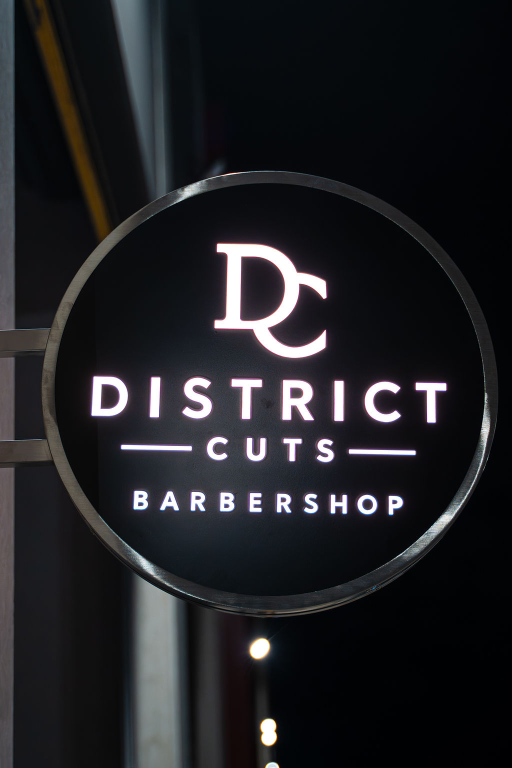 District Cuts Barbershop Sign