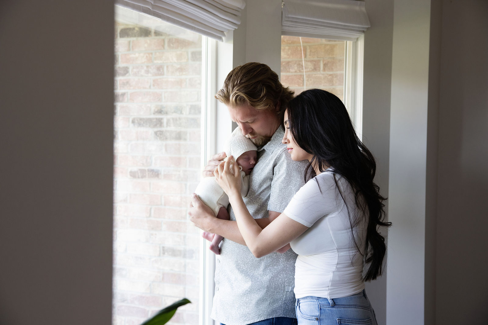 In-home newborn photographer Salt Lake City capturing tiny newborn details like feet and hands