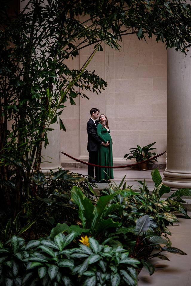 Museum Maternity Shoot