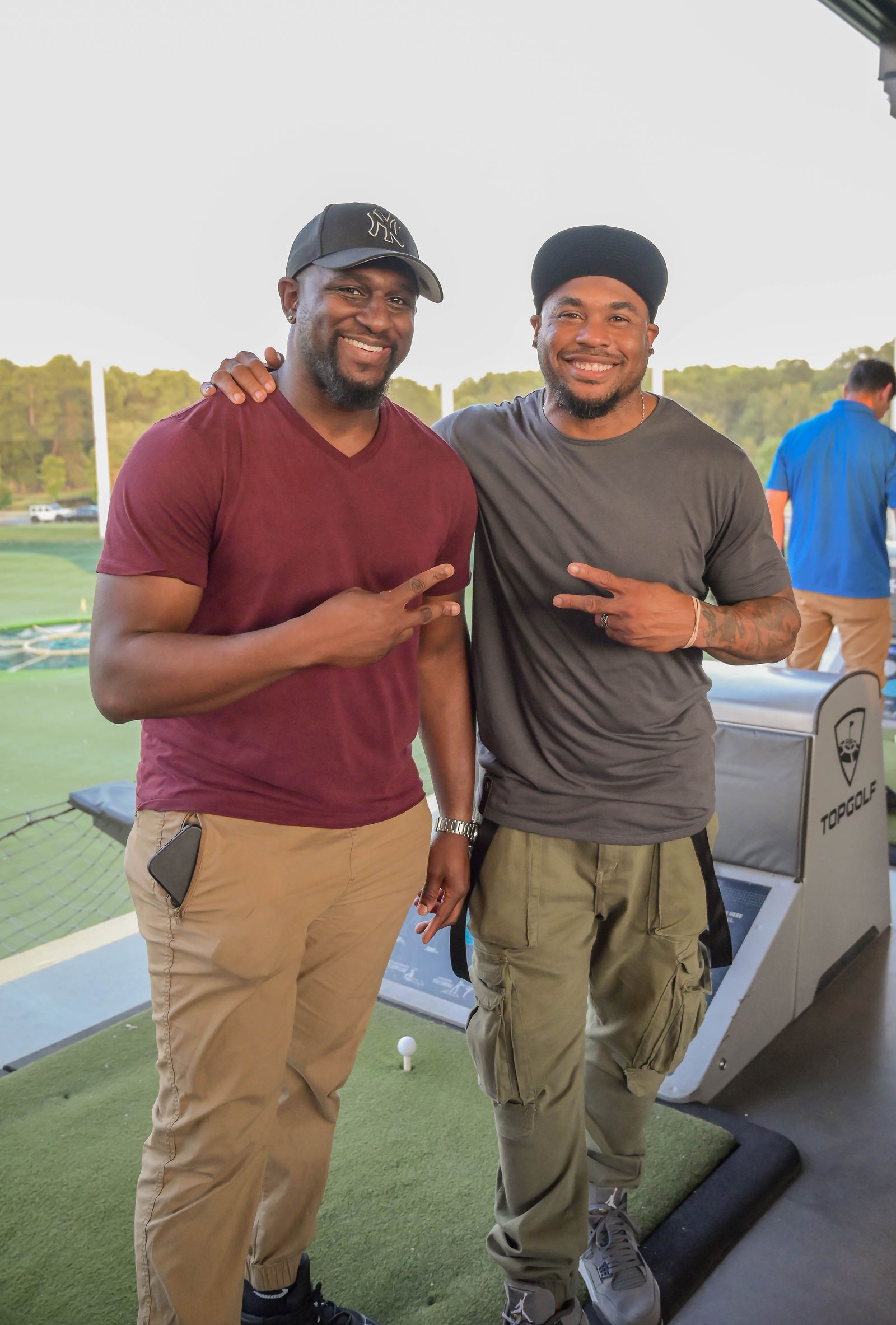 Wes with Steve Smith Sr.
