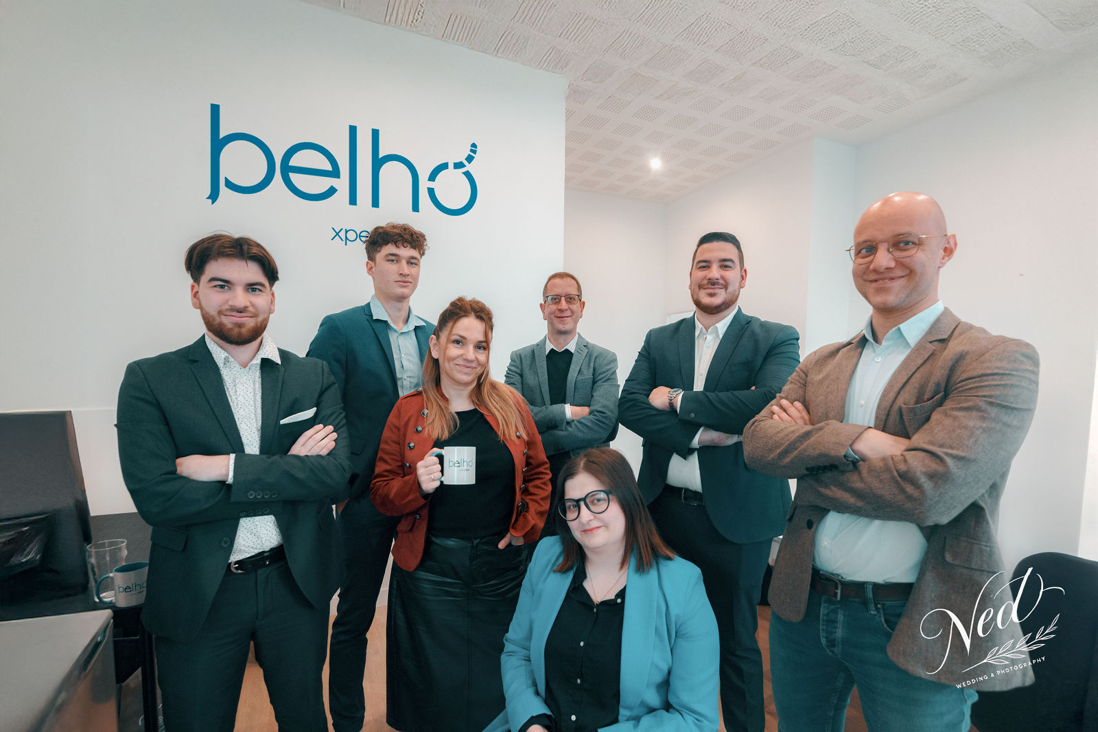 Photo groupe Lyon - Équipe Belho Expert cabinet comptable événement professionnel