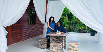 Couple portrait at Eco Lodge, Gran Couva by Karimah Clinton Media