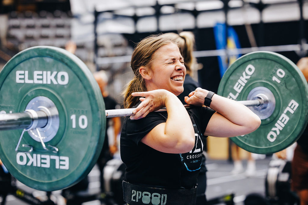 Atlet med skivstång på Wodla Halmstad Throwdown 2024
