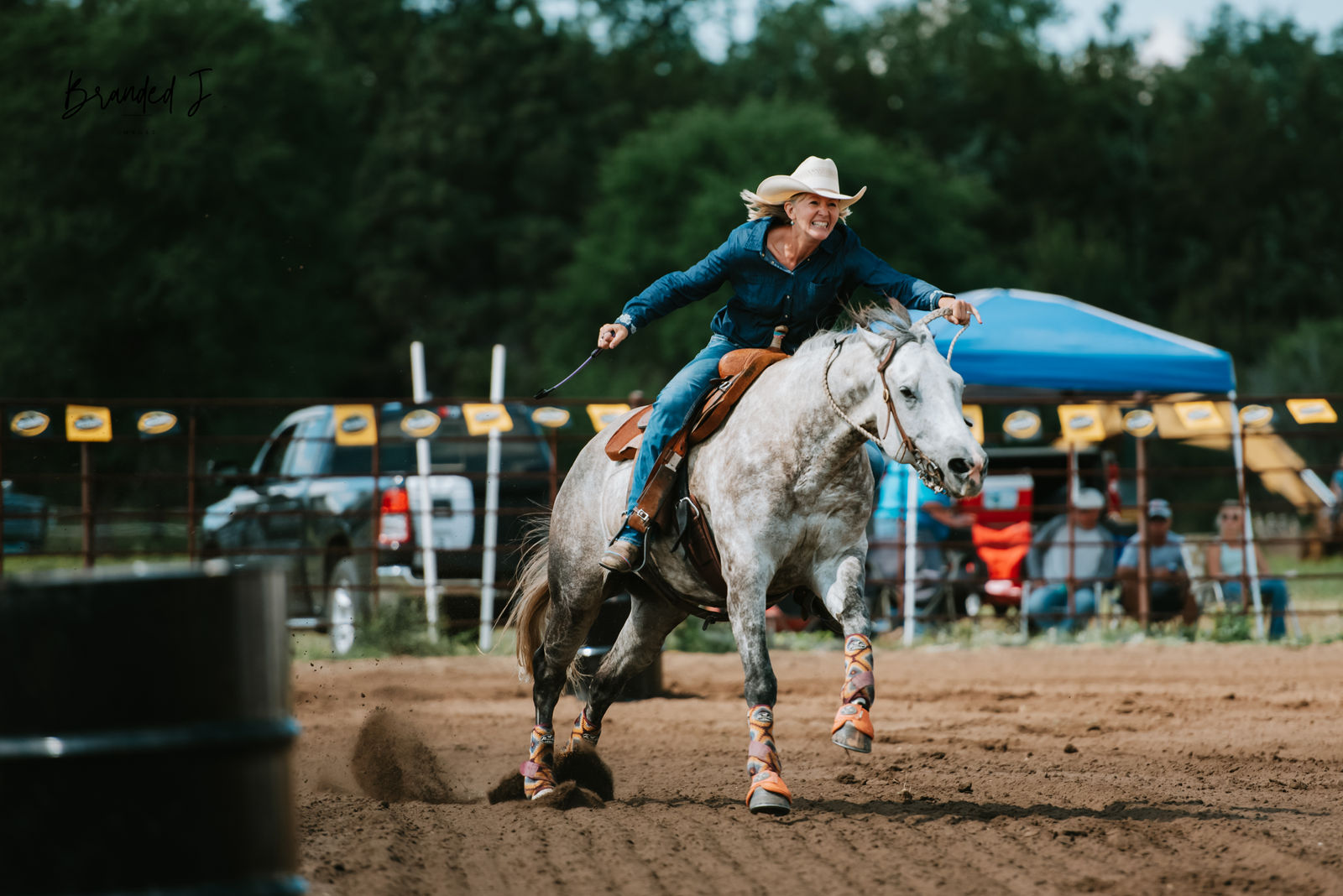 Sheyenne Stampede High Stakes Barrel Race by Branded J Images