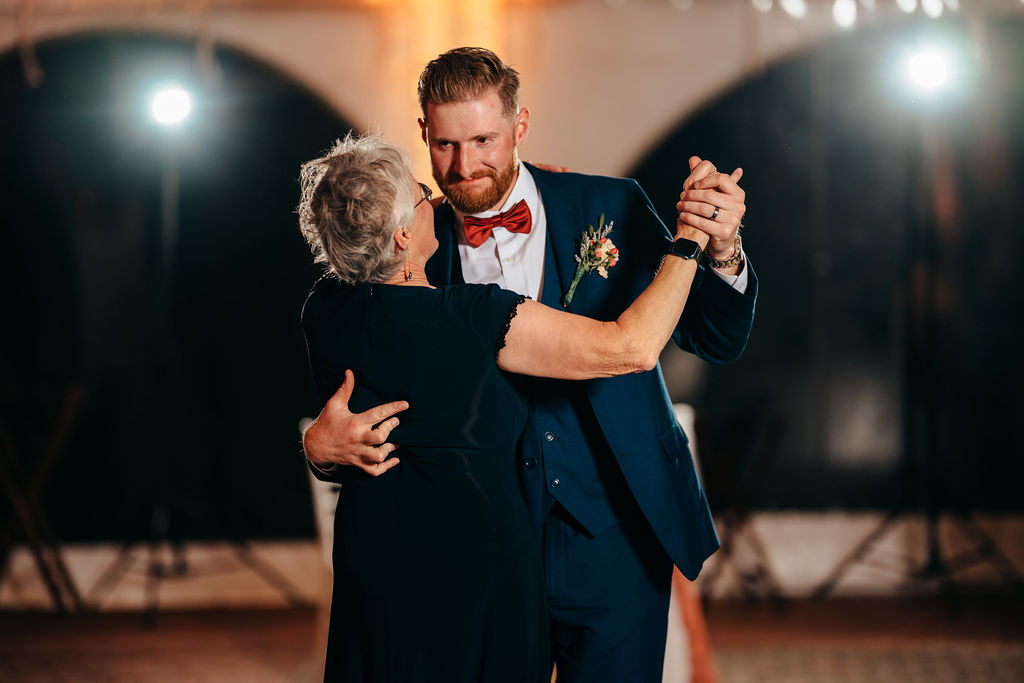 Samantha and McCallum's first dance under the tent