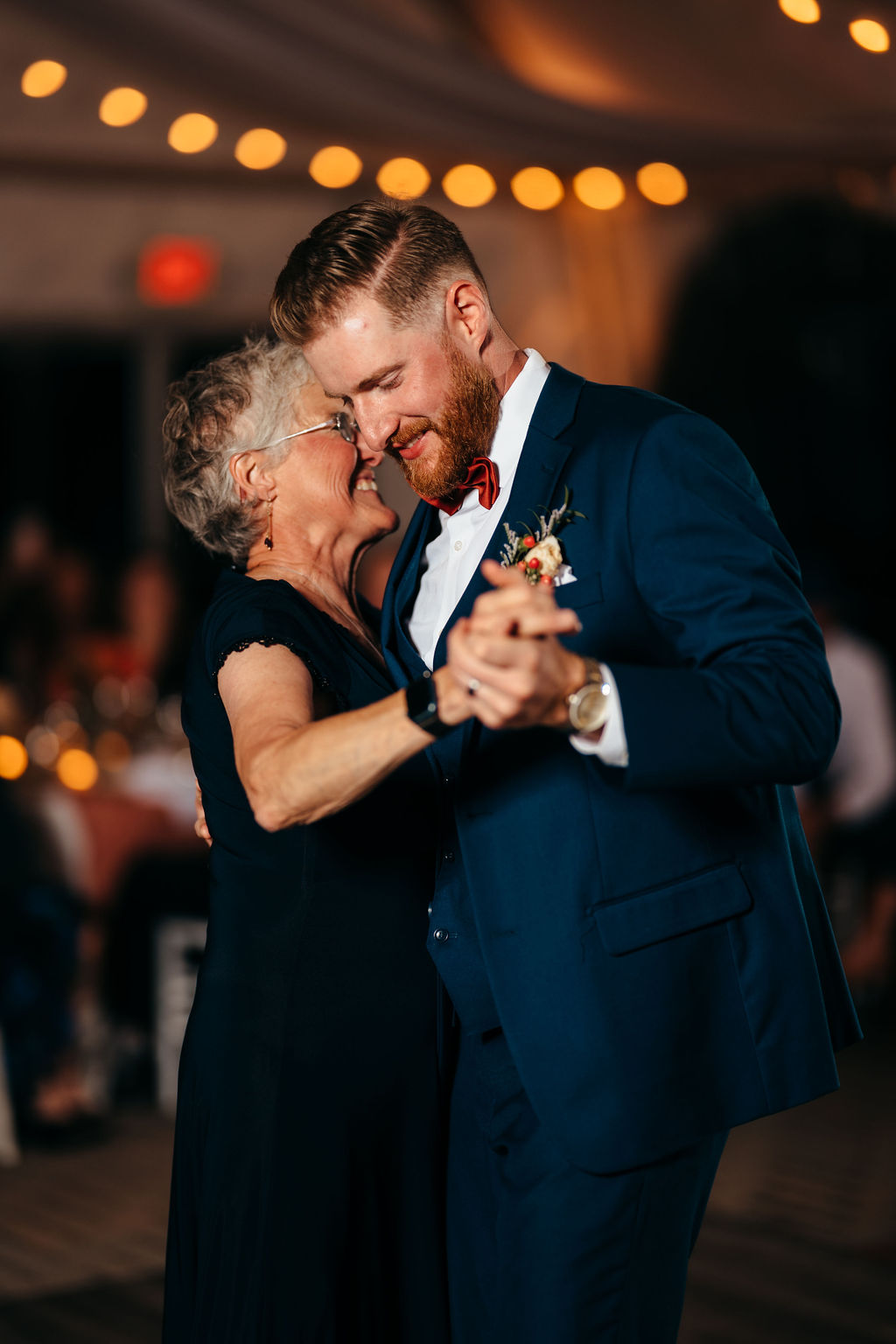 McCallum dancing with his mother