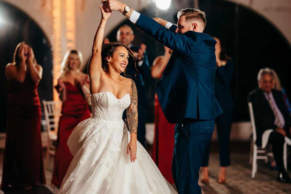 McCallum hugging his mother at the reception