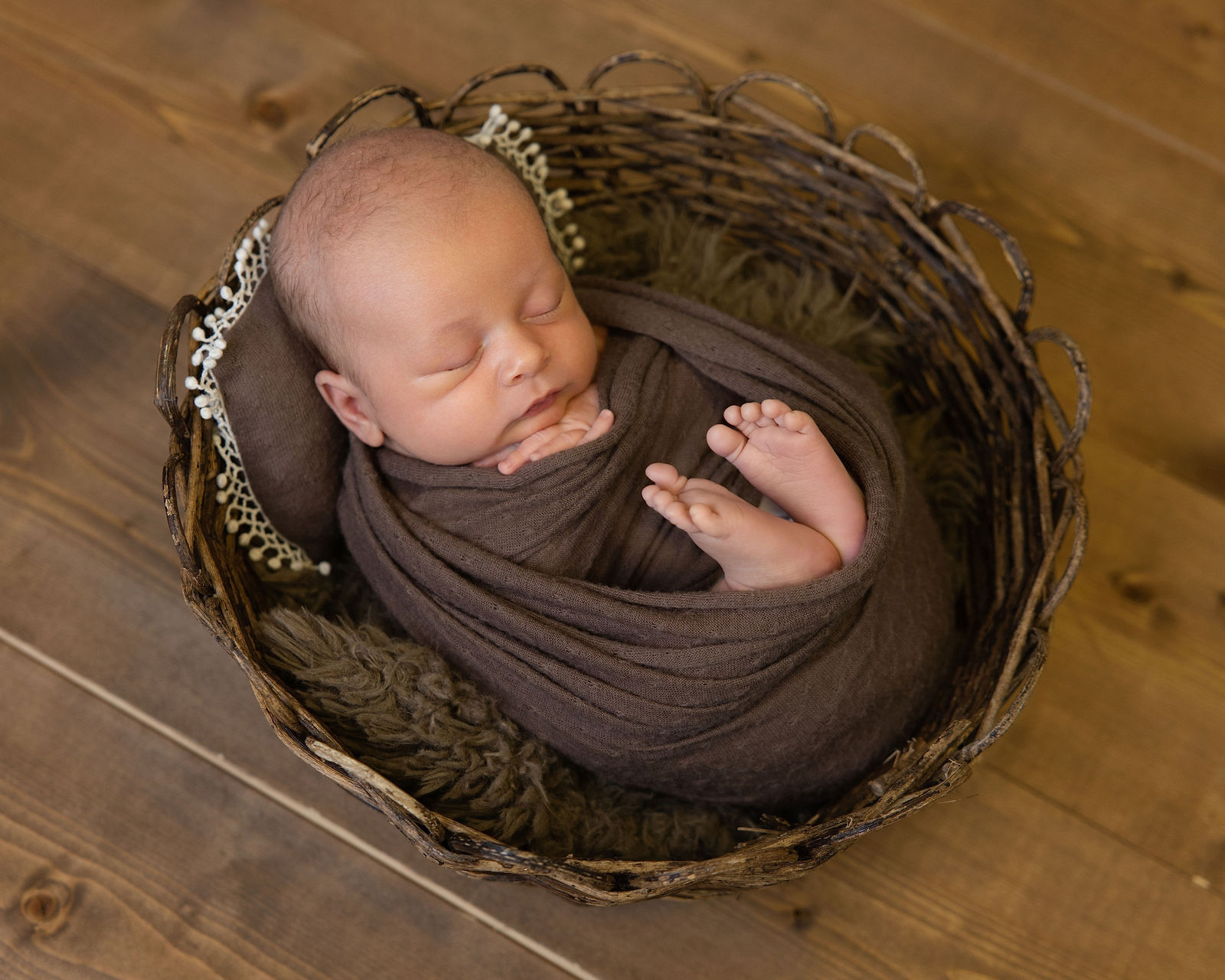 Studio newborn photography for a Davis County Utah family
