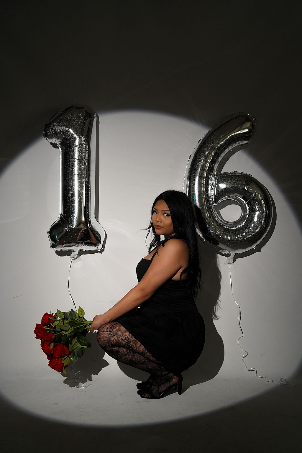 Jatziry in a cinematic Sweet 16 portrait