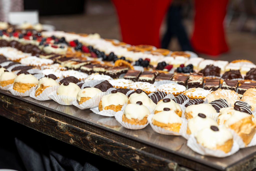 Desserts at the reception
