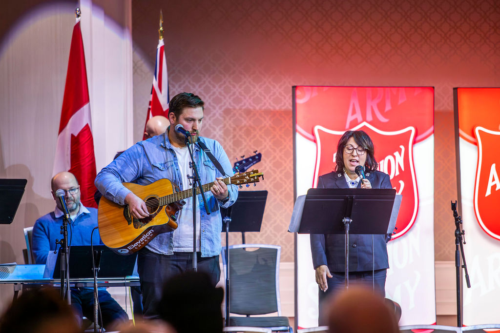 Musicians on stage