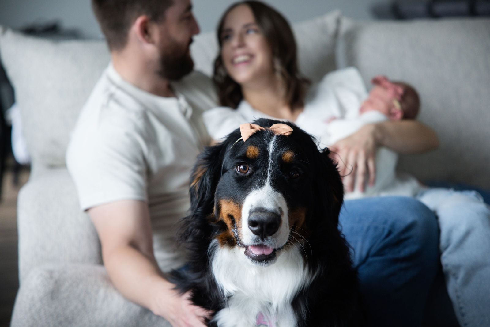 Newborn photos in baby nursery in Salt Lake City home with soft natural window light