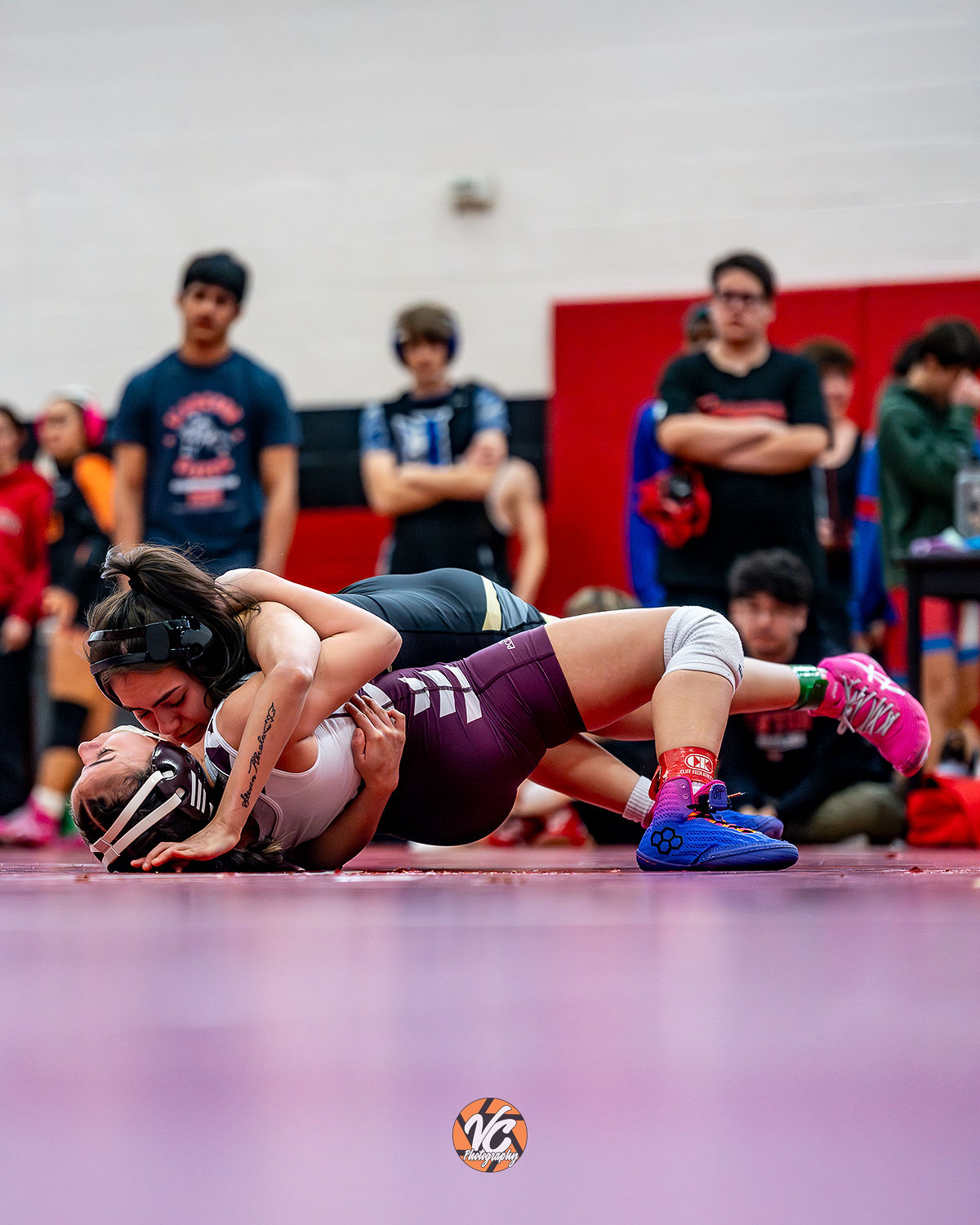 Central Texas wrestling action photo with live match emotion and reaction timing
