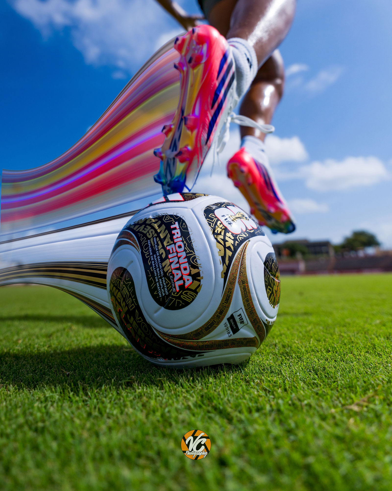 Austin college soccer action portrait of Ashlyn Anderson highlighting strength, personality and Adidas athlete identity