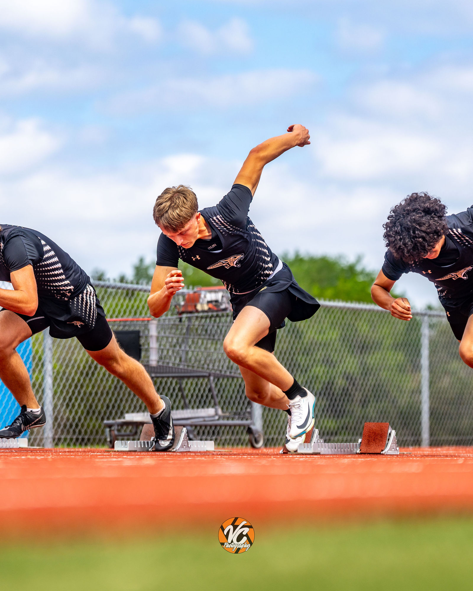 Central Texas high school track action photography by VC Photography
