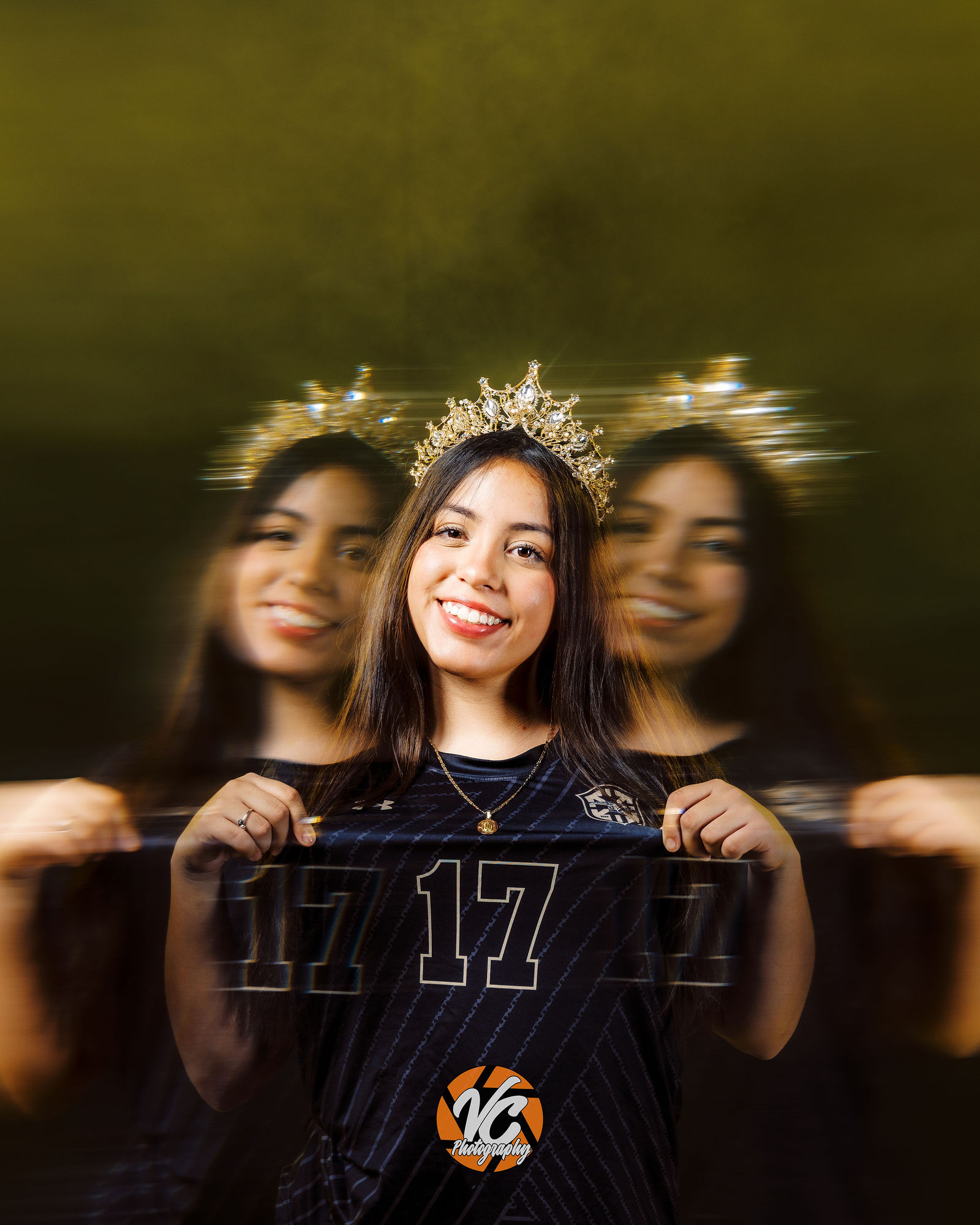 Cinematic high school soccer portrait for Johnson Girls Soccer in Central Texas