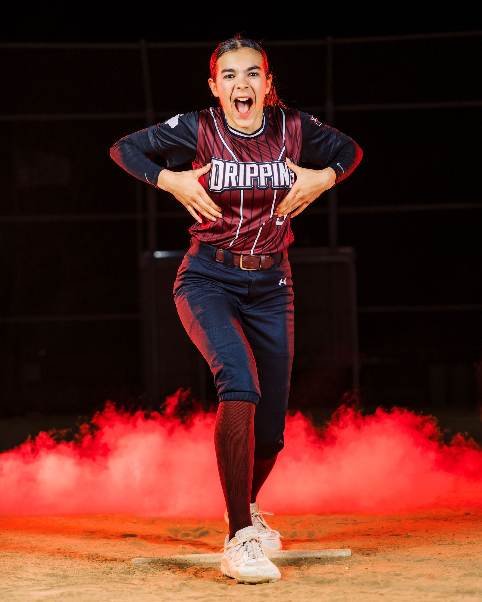 Drip Select Softball team media day portrait by VC Photography in Dripping Springs