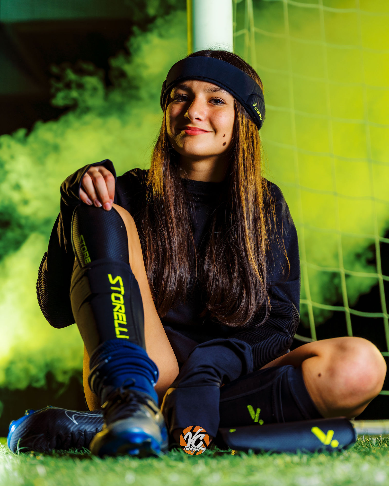 Club soccer player Kendell Baker photographed during a Storelli sponsorship athlete branding session