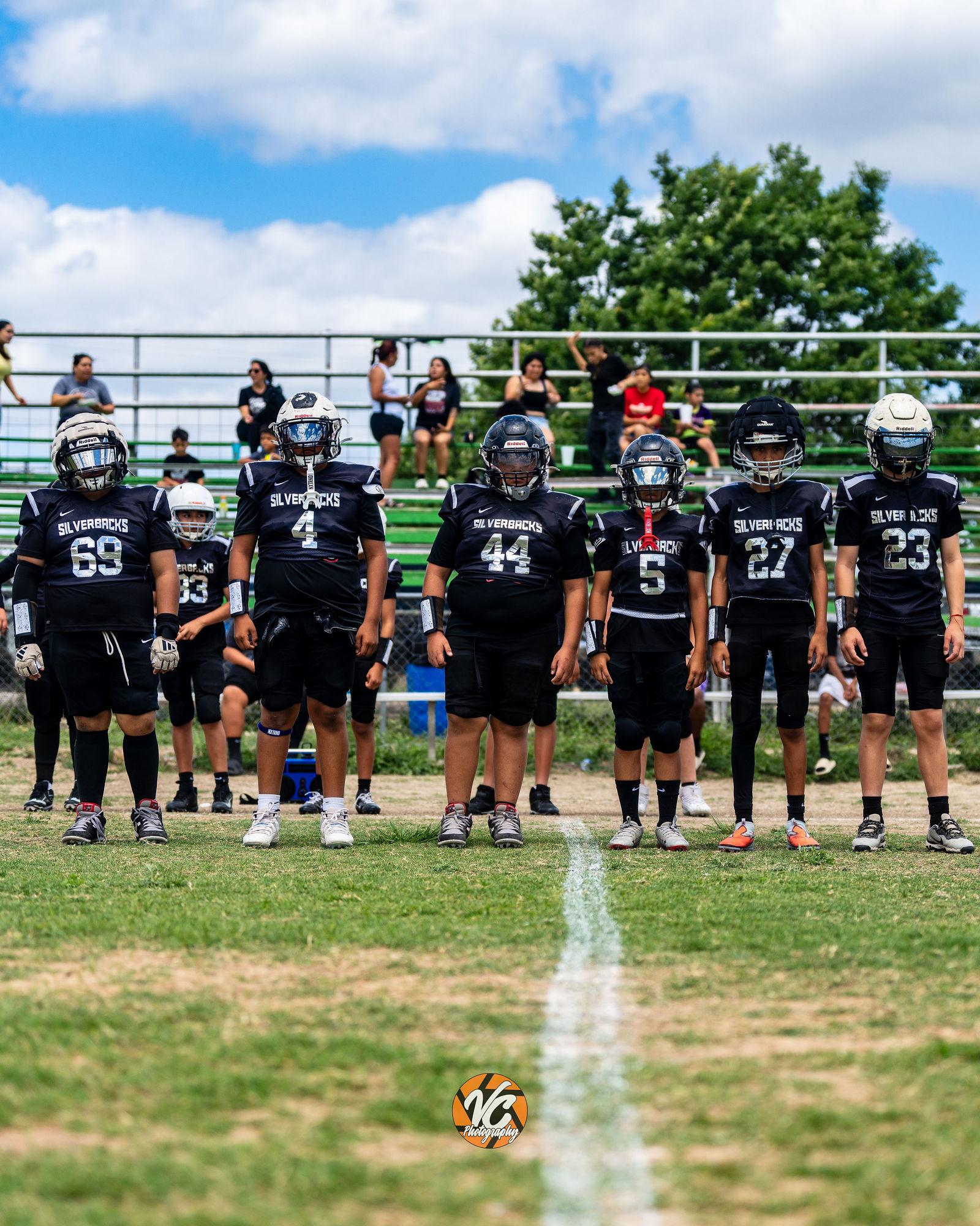 Central Texas youth football player captured during championship game action
