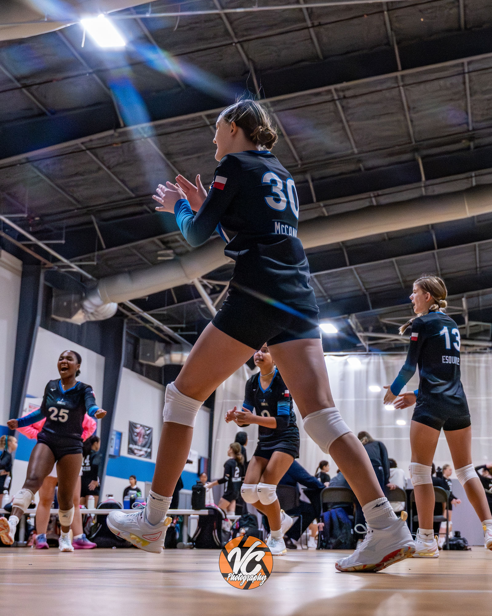 Austin area youth volleyball action photography by VC Photography
