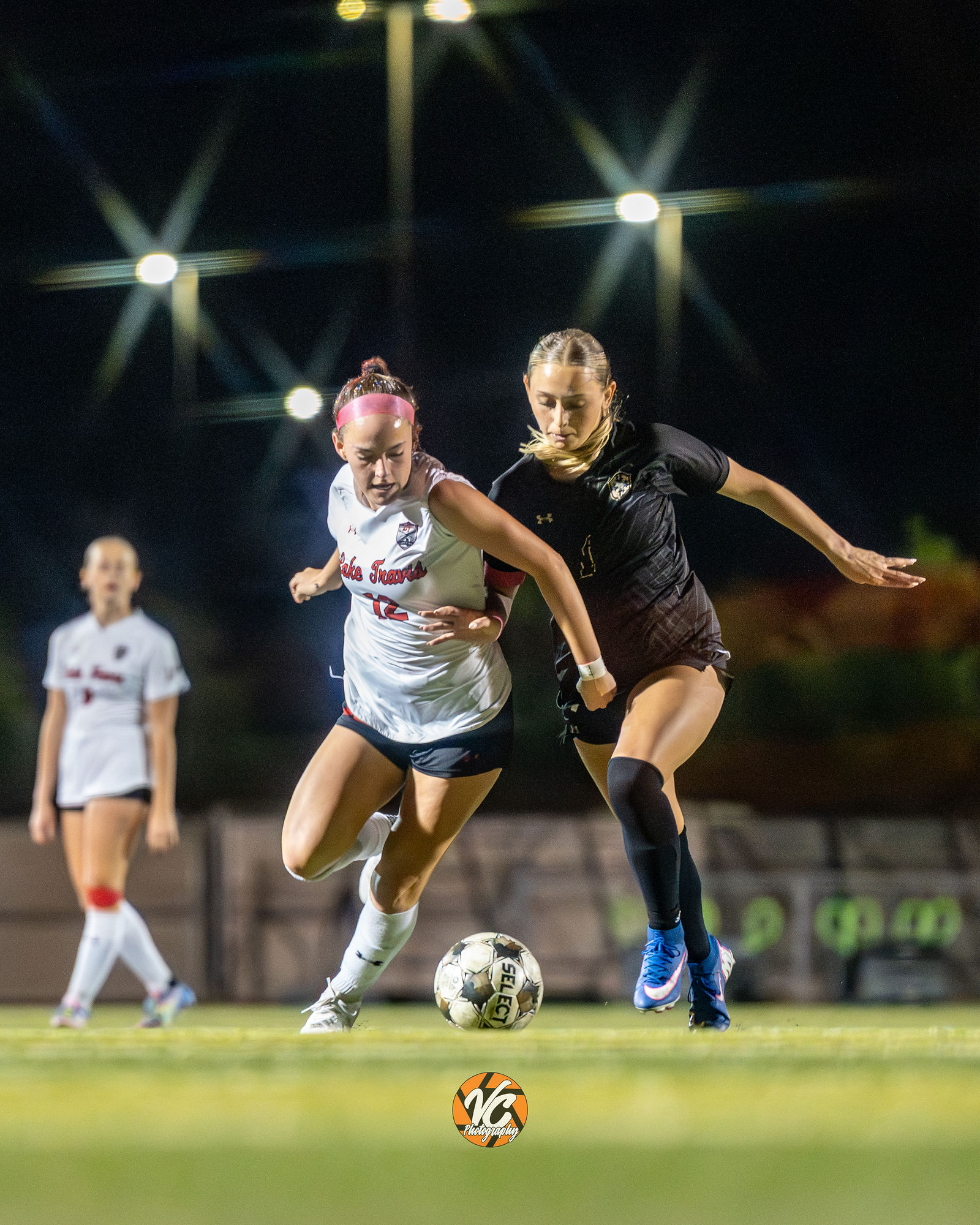 High school soccer action photography at Johnson Football Fields in Buda Texas