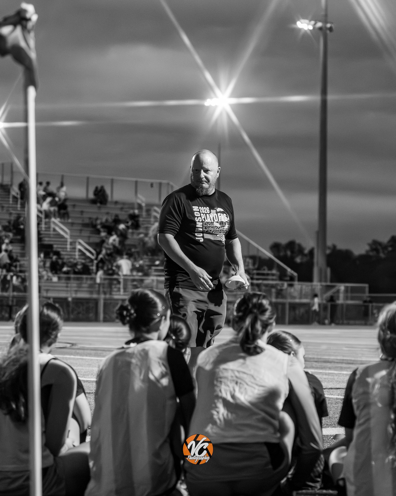 High school soccer player action image against LTHS