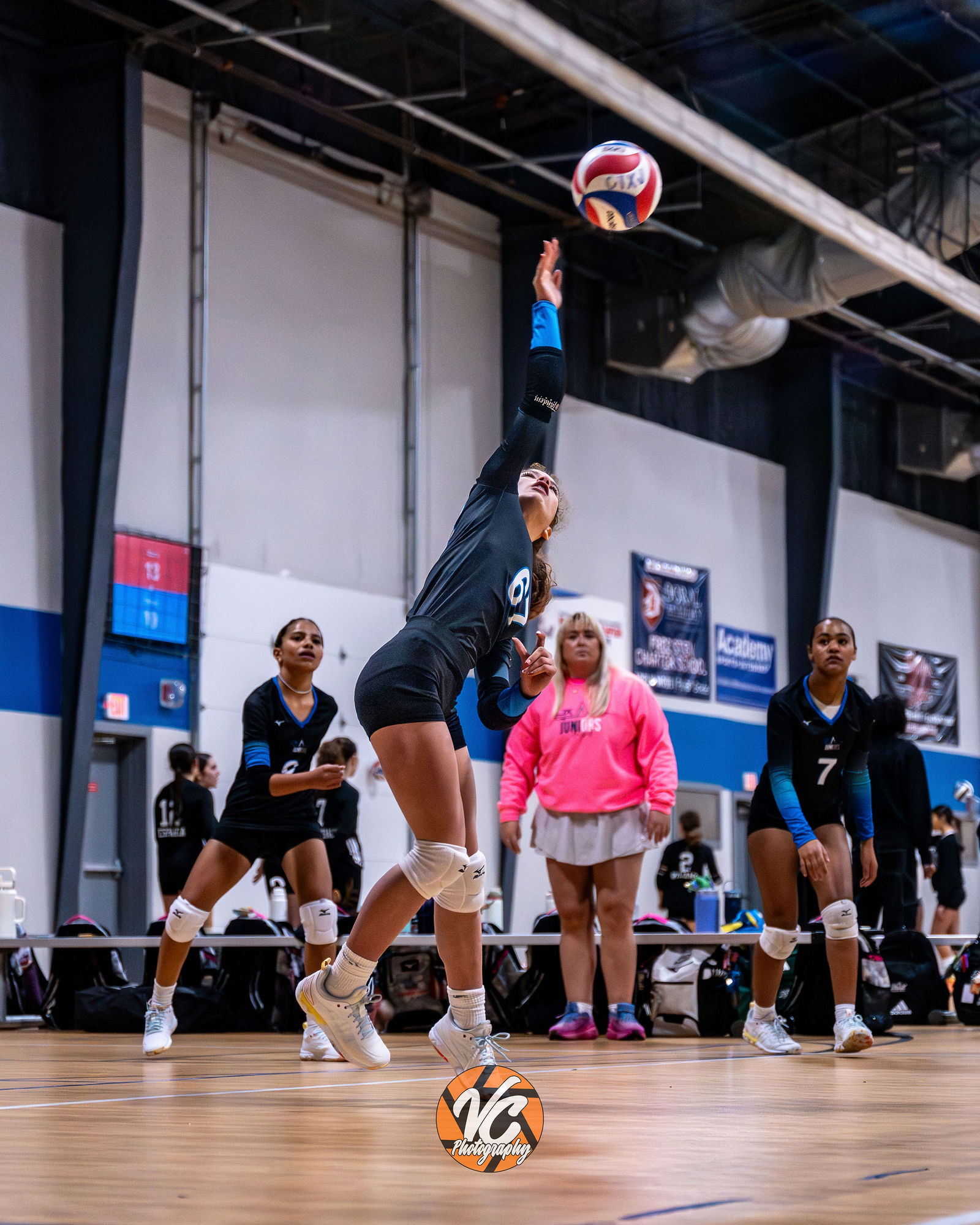 Central Texas sports photography volleyball action image at CTX Fields