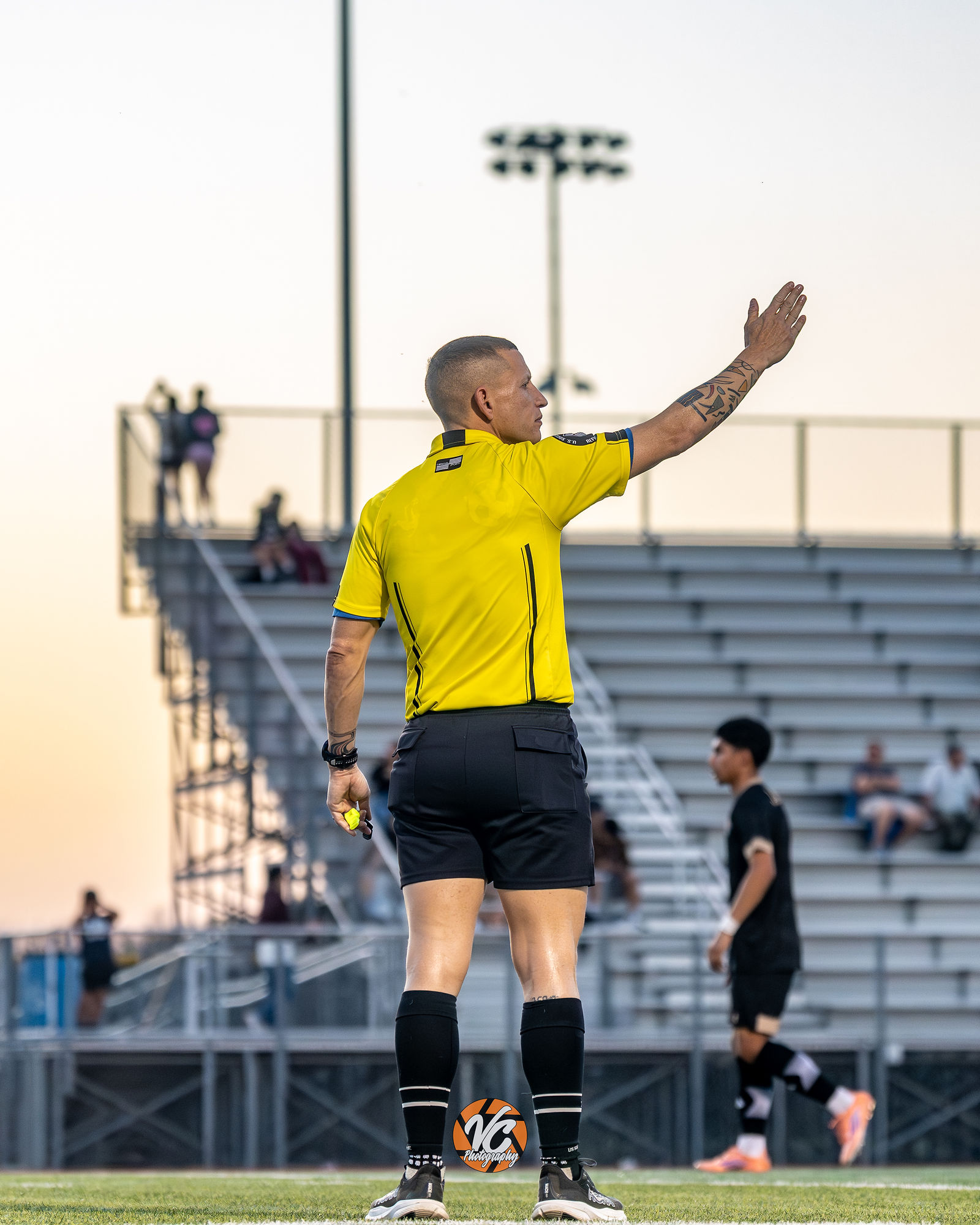 Johnson Jaguars soccer player competing against Clemens during JV-A game in Buda TX
