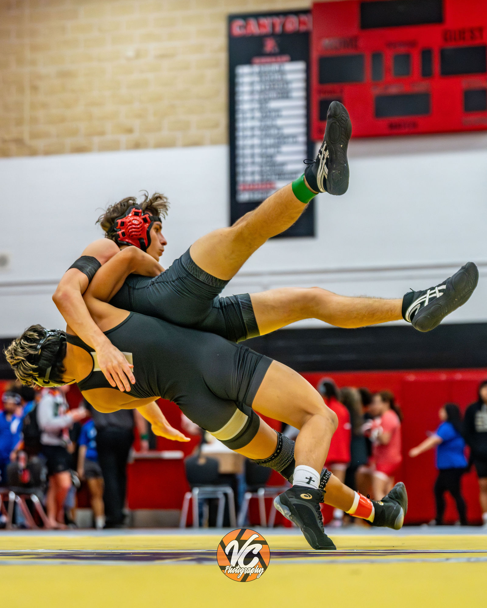 Kyle and Buda area wrestling action photography by VC Photography