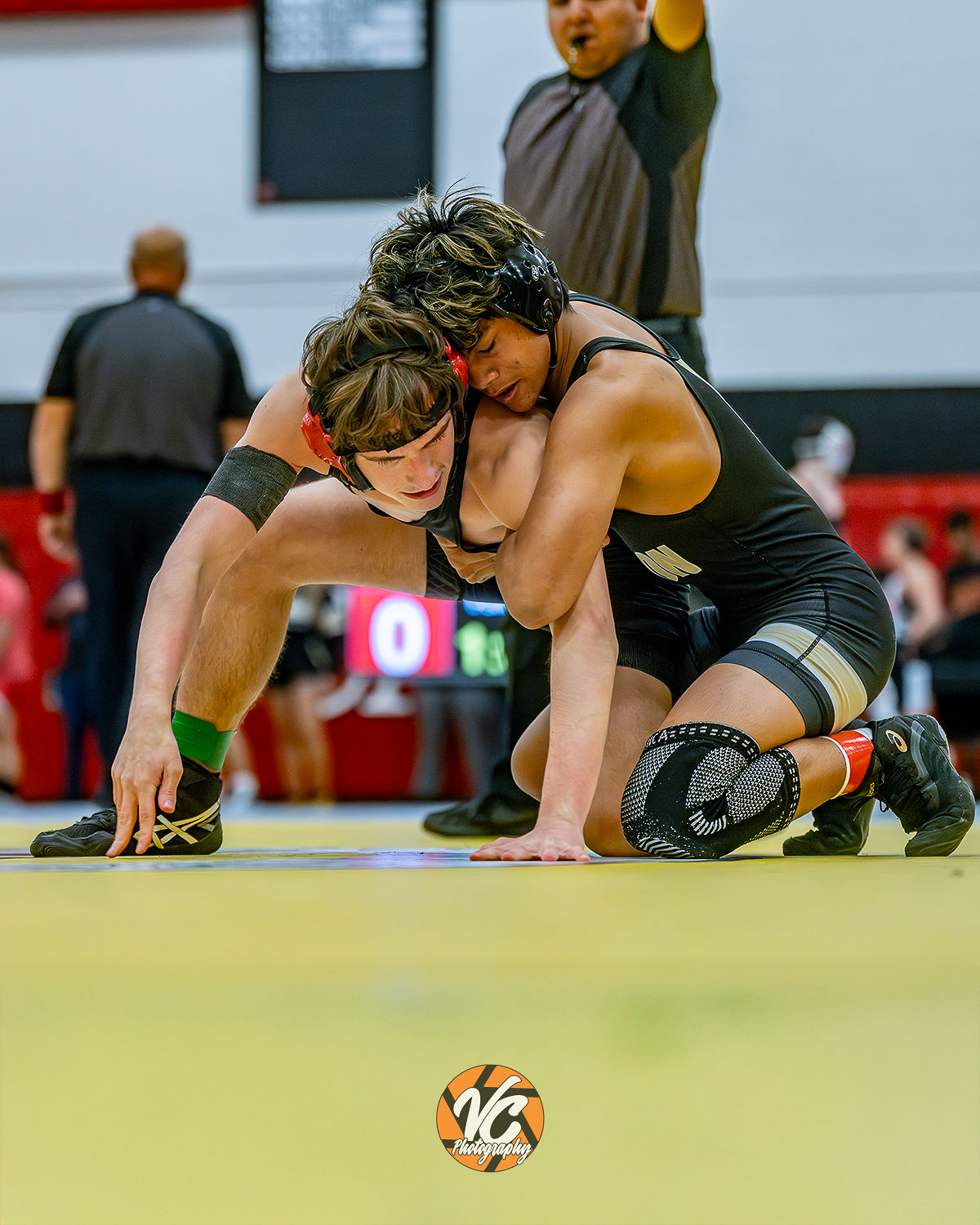 Johnson wrestling athlete competing at Comal Canyon in Central Texas