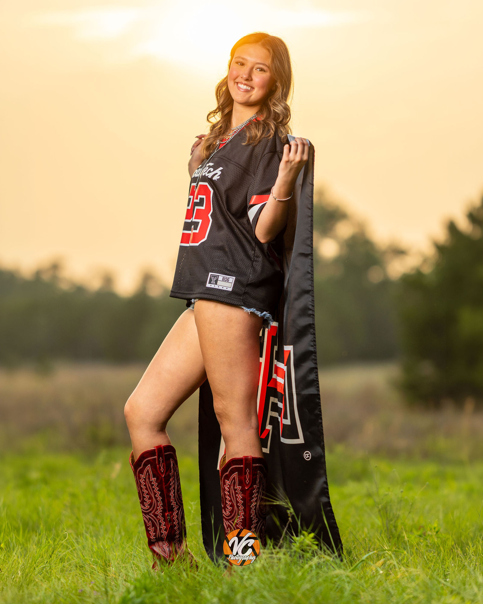 College commitment senior portrait by VC Photography