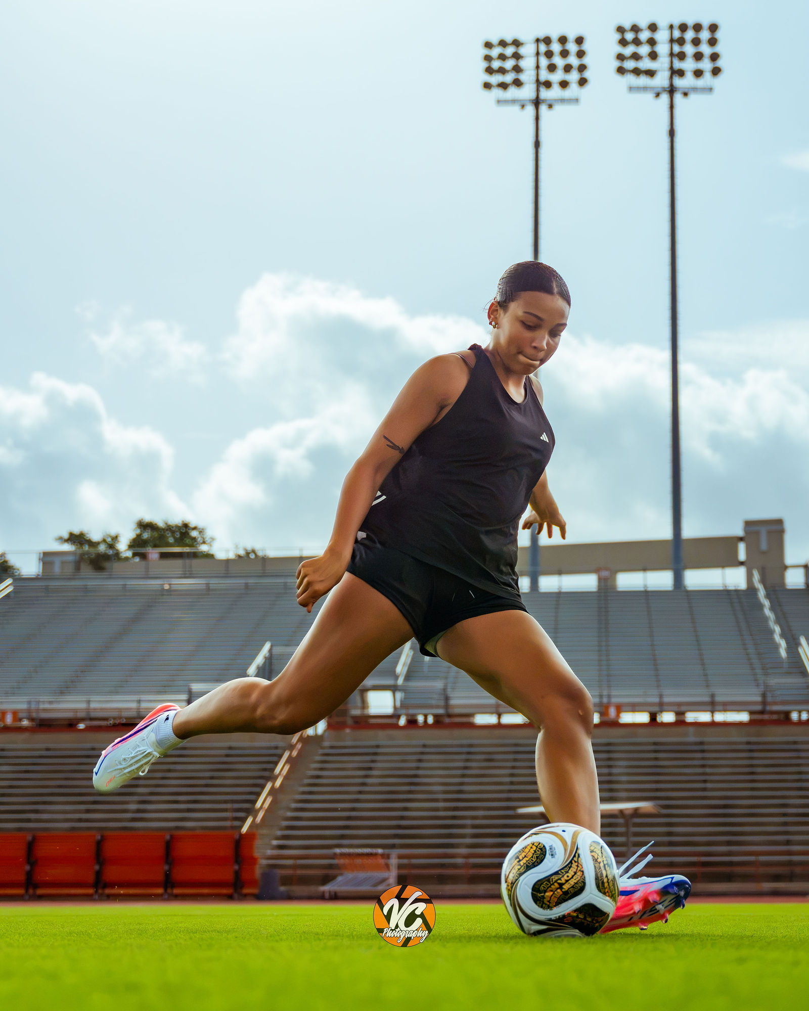 Soccer athlete Ashlyn Anderson photographed for a premium athlete branding campaign