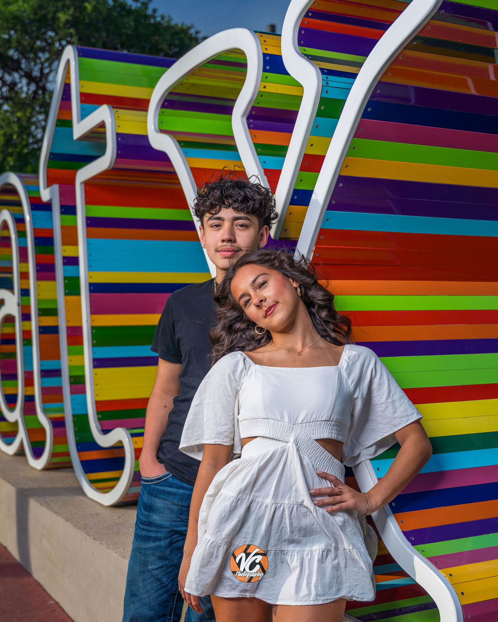 Austin portrait photoshoot with Peyton and Jesse by VC Photography