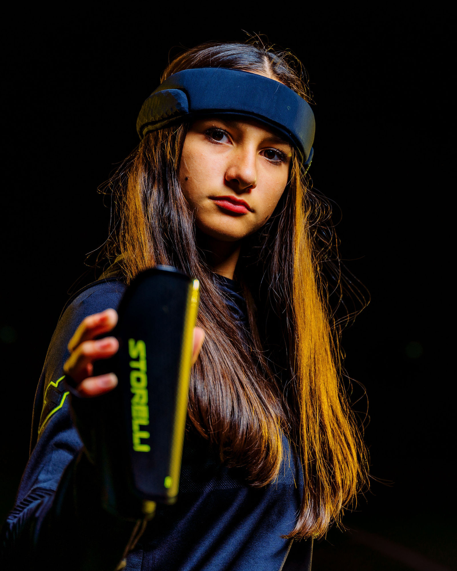 Soccer athlete photographed for an individual athlete branding campaign