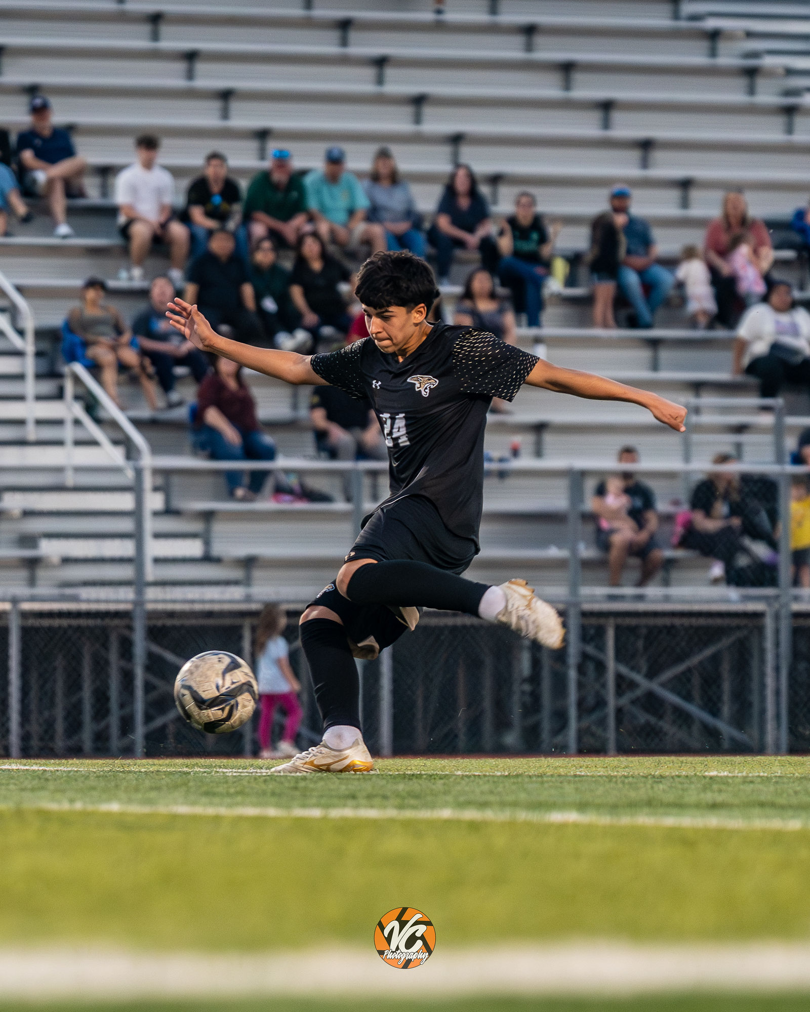 Austin area high school soccer action photo by VC Photography