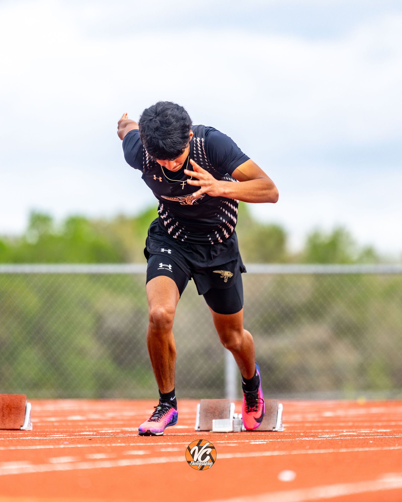 Johnson Track running event action image in Central Texas