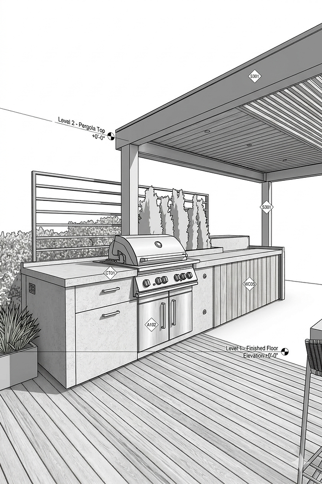 Outdoor kitchens — Fixed outdoor kitchens (25)