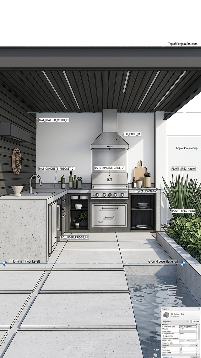 Outdoor kitchens — Fixed outdoor kitchens (24)