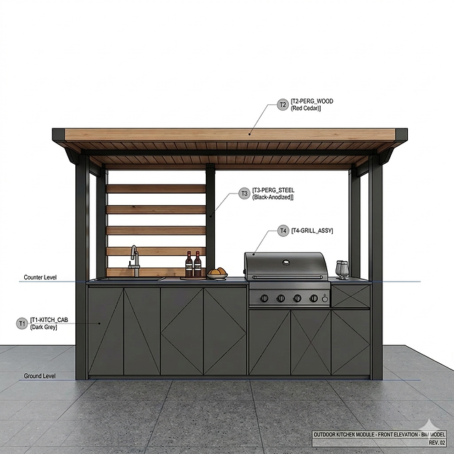 Outdoor kitchens — Fixed outdoor kitchens (29)