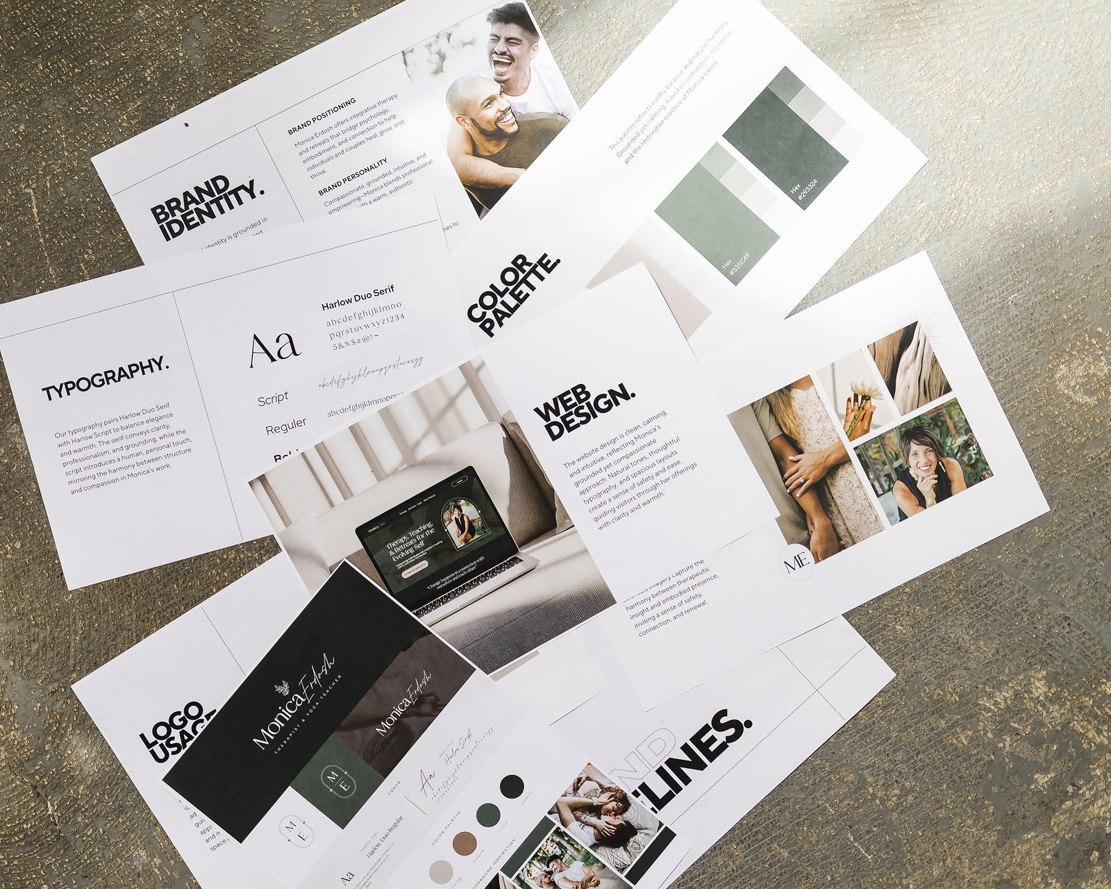 Brand stationery and identity details