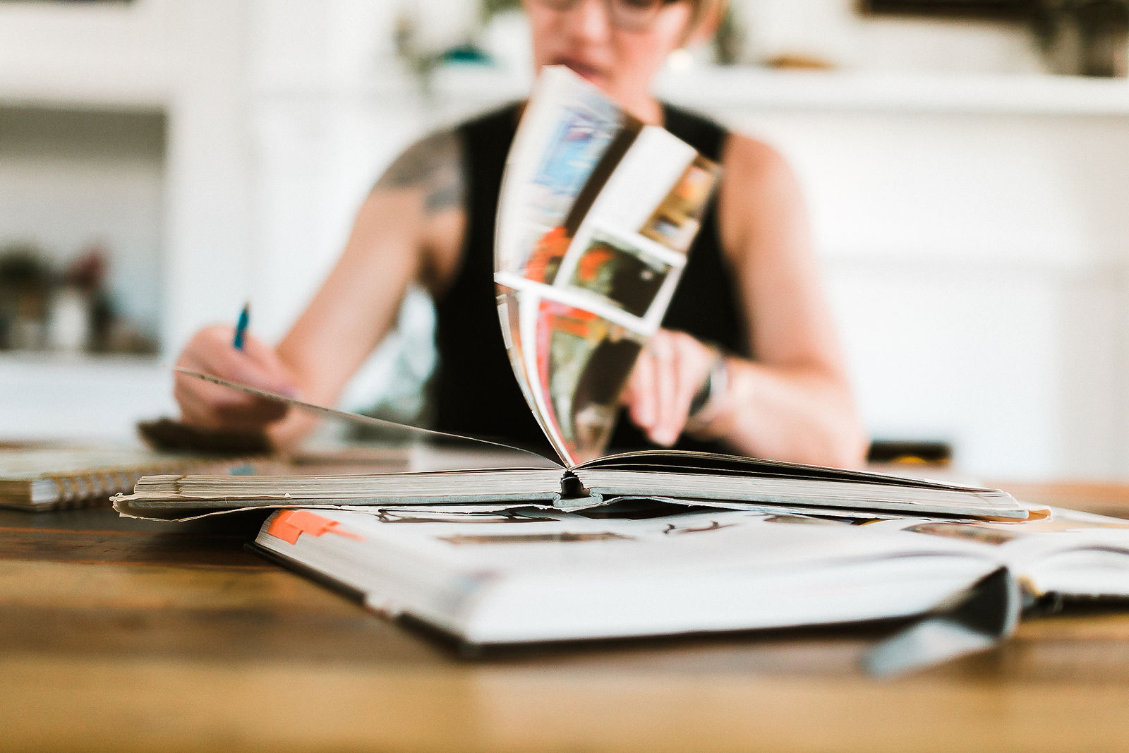 Creative direction with color swatches