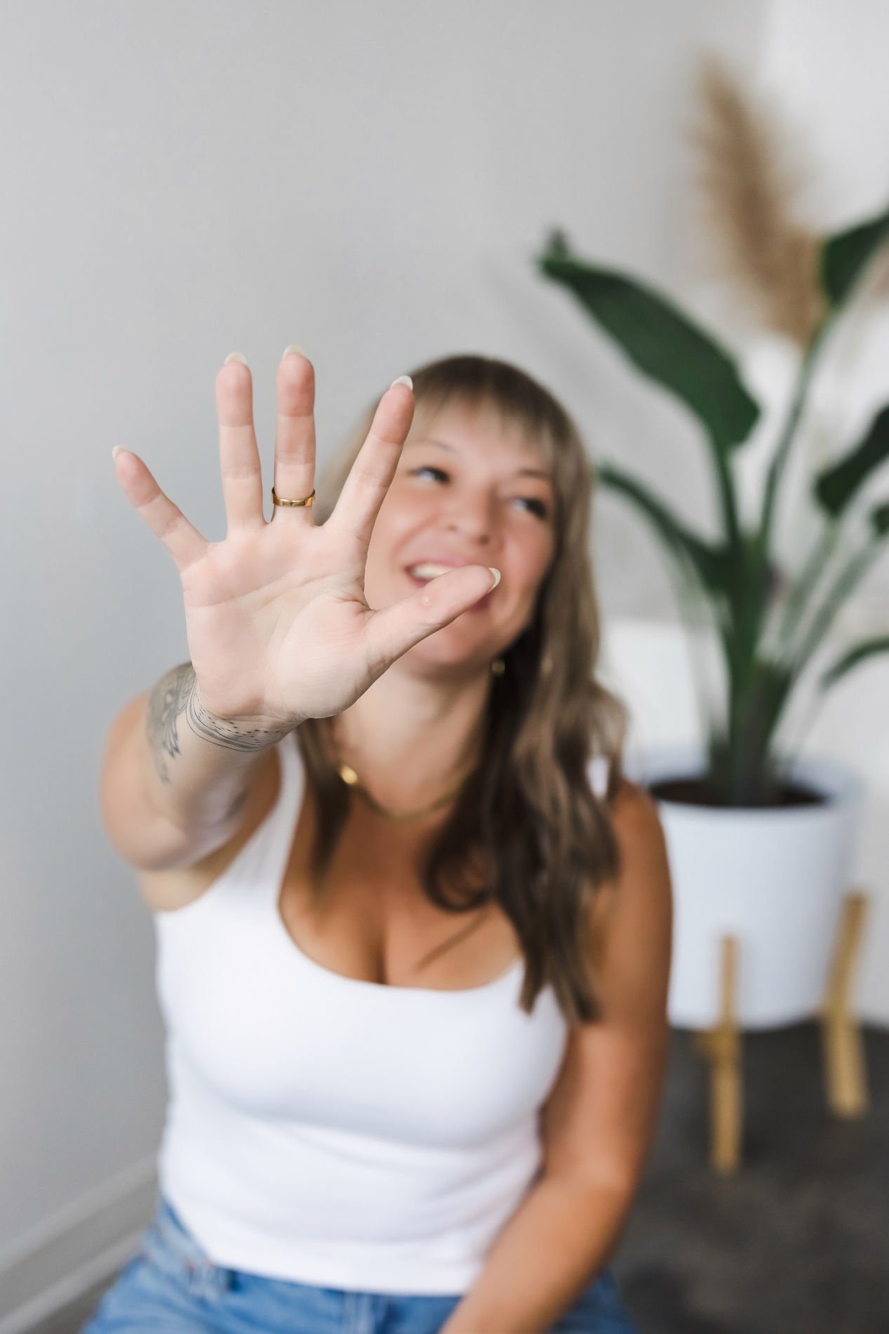 Founder brand portrait, greeting