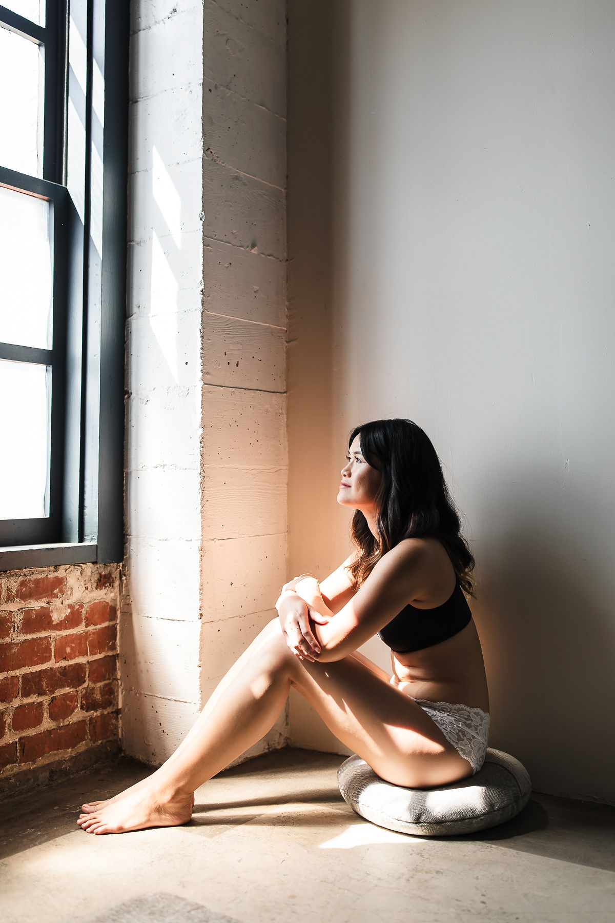 Sunlit loft brand portrait detail