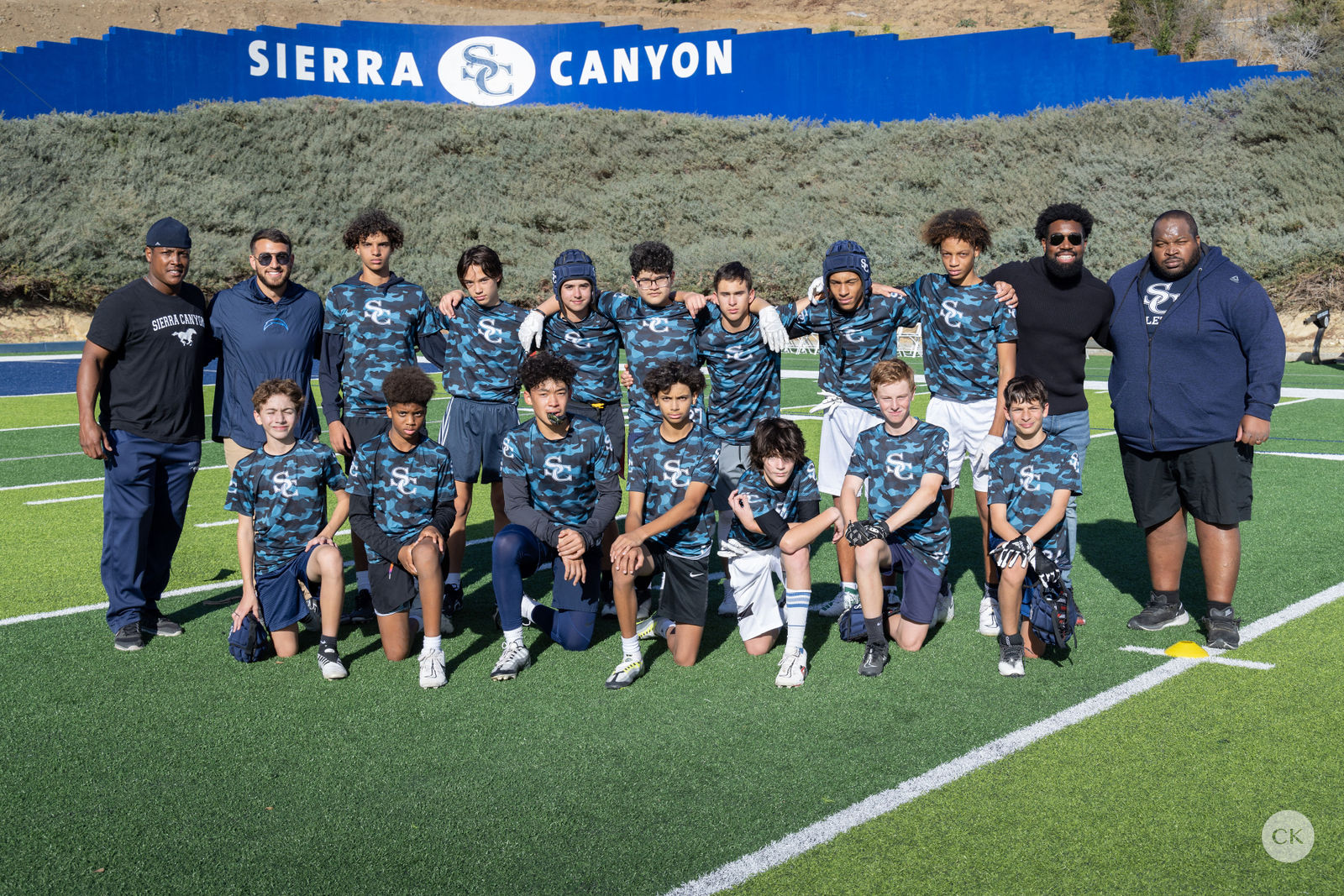 Sierra Canyon Middle School (Blue) Flag Football by Charlie Kaine