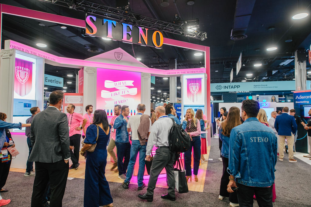 Brand video production activation drawing a crowd at a Nashville trade show booth