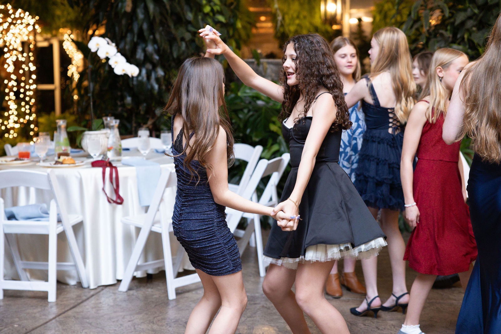 Guests dancing at Sandy Utah bat mitzvah