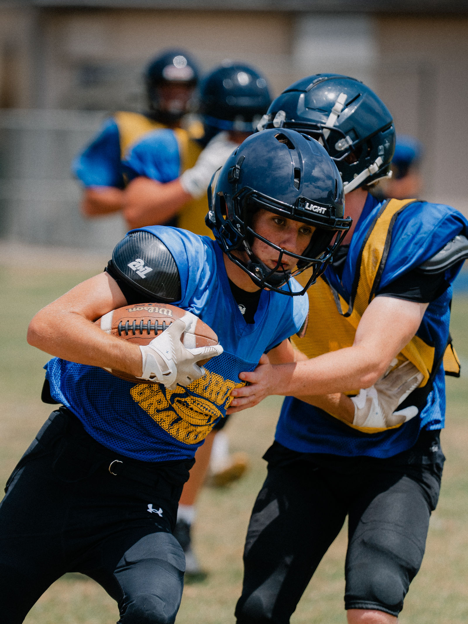Arroyo Grande football practice, wide shot